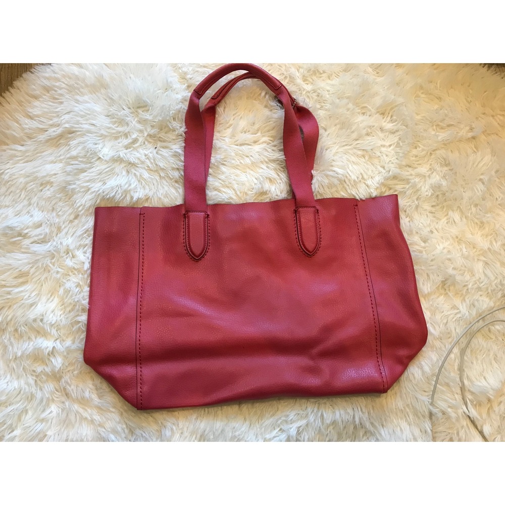 Coach Central Tote Pink Pebbled Leather Shoulder Bag F58660 Purple Interior - Picture 3 of 13